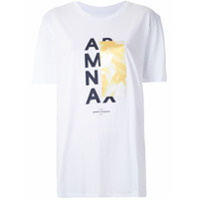 Armani Exchange T-shirt boy fit com estampa - Branco