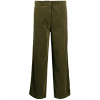 Aspesi Calça pantalona de veludo cotelê - Verde