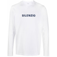 Aspesi Camiseta mangas longas com logo - Branco