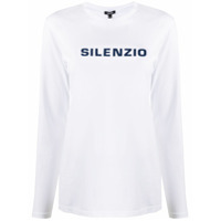 Aspesi Camiseta mangas longas com logo - Branco