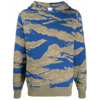 Aspesi camouflage-print long-sleeved hoodie - Azul