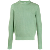 Aspesi Suéter decote careca de tricô canelado - Verde