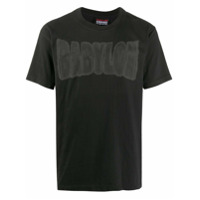 Babylon LA Camiseta de algodão com logo e corrente - Preto