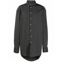 Balenciaga Camisa Steroid com acabamento engomado - Preto