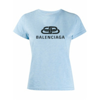 Balenciaga Camiseta com estampa de logo BB - Azul