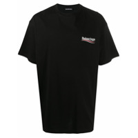 Balenciaga Camiseta com estampa de logo - Preto