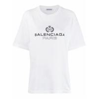 Balenciaga Camiseta com logo bordado - Branco