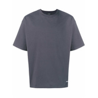 Balenciaga Camiseta com logo bordado - Cinza