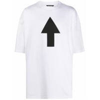 Balenciaga Camiseta mangas curtas com estampa de logo Off White - Branco