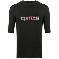Balenciaga Camiseta Model com estampa de logo - Preto