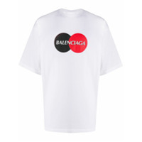 Balenciaga Camiseta oversized Uniform com logo - Branco