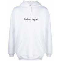 Balenciaga New Copyright relaxed-fit hoodie - Branco