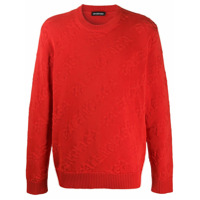 Balenciaga Suéter decote careca com logo - Vermelho