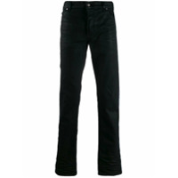 Balmain Calça jeans com listra lateral em spray - Preto