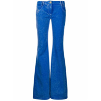 Balmain Calça jeans flare cintura baixa - Azul