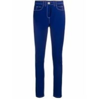 Balmain Calça jeans skinny cintura alta - Azul