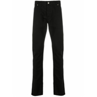 Balmain Calça jeans skinny com patch do logo - Preto