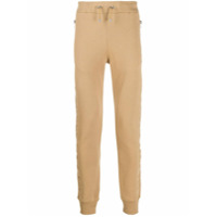 Balmain Calça jogger com logo gravado - Neutro