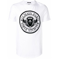 Balmain Camiseta com estampa de logo - Branco