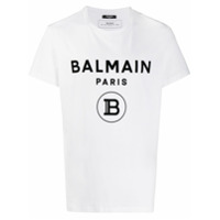 Balmain Camiseta com estampa de logo - Branco