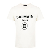 Balmain Camiseta com estampa de logo - Branco