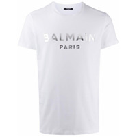 Balmain Camiseta com estampa de logo - Branco