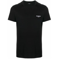 Balmain Camiseta com estampa de logo com busto - Preto