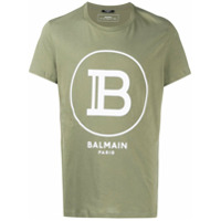 Balmain Camiseta com estampa de logo - Verde