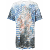 Balmain Camiseta com estampa U.S.A. - Estampado