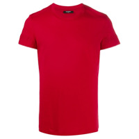 Balmain Camiseta com logo bordado - Vermelho