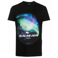 Balmain Camiseta Northern Lights com estampa - Preto