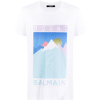 Balmain Mount Balmain-print T-shirt - Branco