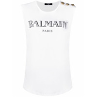 Balmain Regata com estampa de logo - Branco