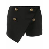 Balmain Short com abotoamento frontal - Preto