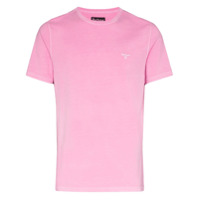 Barbour Camiseta com estampa de logo - Rosa