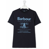 Barbour Kids short sleeve logo print T-shirt - Azul