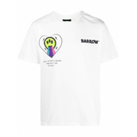 BARROW Camiseta mangas curtas com estampa de slogan - Branco