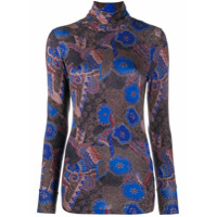 Ba&Sh Blusa Jonas com estampa abstrata - Azul