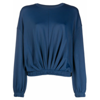 Ba&Sh Molly cropped elasticated jumper - Azul