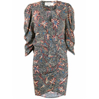 Ba&Sh Vestido envelope com estampa floral - Azul