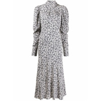 Ba&Sh Vestido midi com estampa floral Emilie - Preto