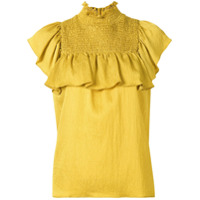 Baum Und Pferdgarten Blusa Malua com gola alta - Amarelo