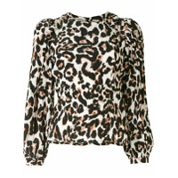 Baum Und Pferdgarten leopard print blouse - Preto