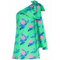 Bernadette Vestido mini ombro único Josselin floral - Verde