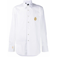 Billionaire Camisa mangas longas com logo bordado - Branco