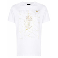 Billionaire Camiseta de algodão com estampa marmorizada - Branco