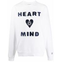 Billionaire Heart Mind print jumper - Branco