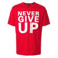 Blackbarrett Camiseta com estampa de slogan - Vermelho