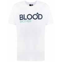 Blood Brother Camiseta Trademark com logo - Branco