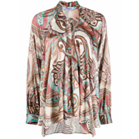 Blumarine Camisa com estampa paisley - Rosa